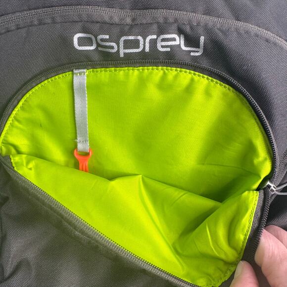 Osprey Flap Jack Pack Backpack Bag Hiking Laptop School  Outdoors Gray Yellow